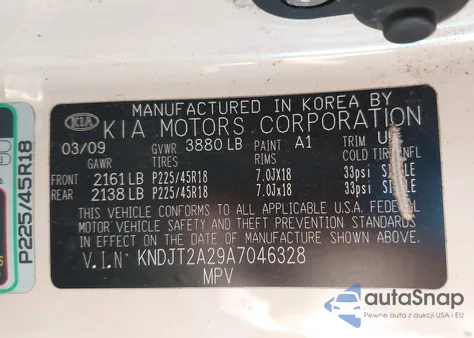 2010 Kia Soul ! from USA, damaged, VIN KNDJT2A29A7046328